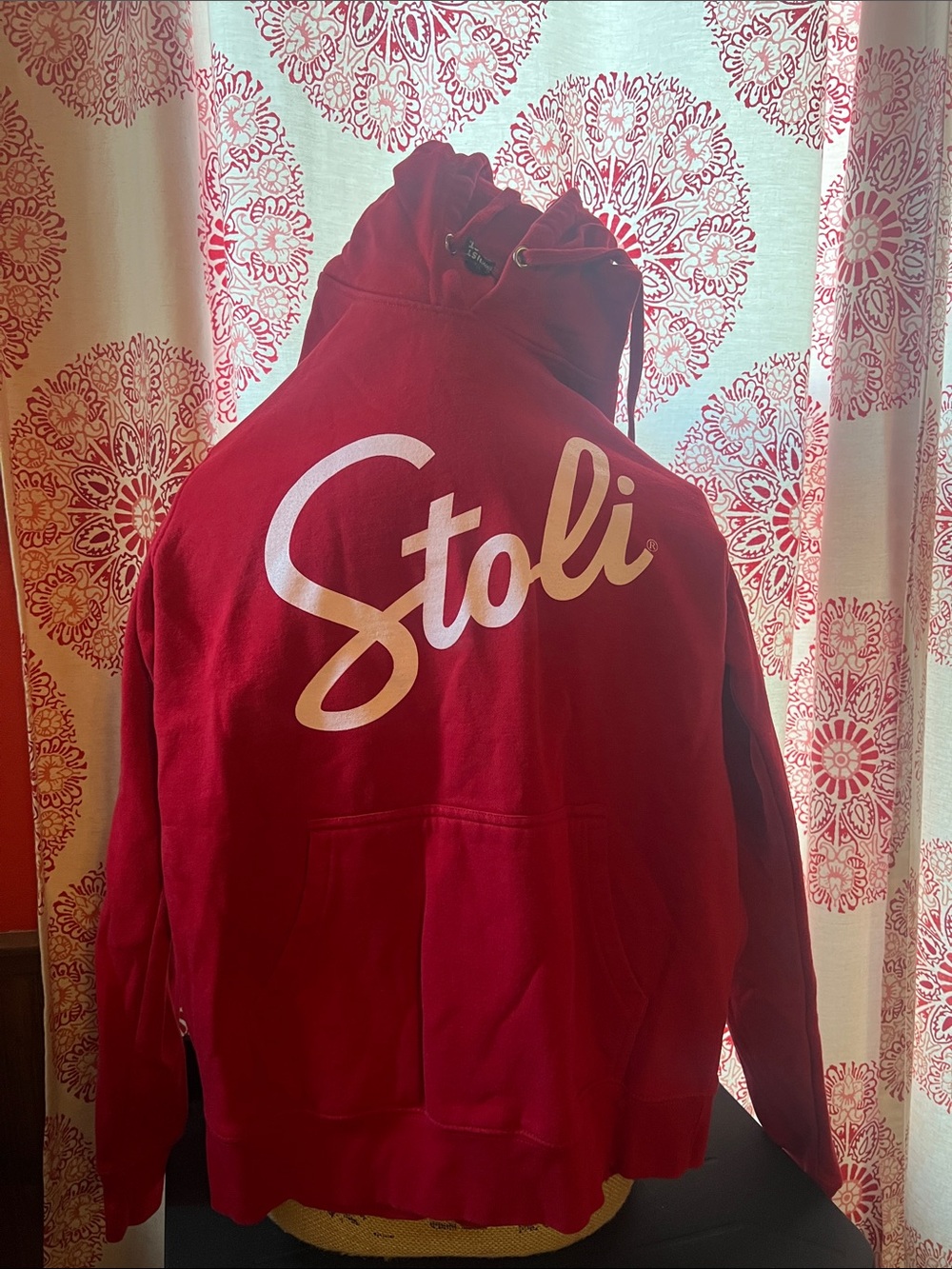 District Red Stoli Script Pullover Hoodie